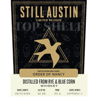 Buy Still Austin Order of Nancy Rye & Blue Corn Whiskey Online -Craft City