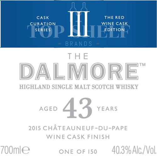 Buy The Dalmore 43 Year Old 2015 Chteauneuf-de-Pape Wine Cask Finish Online -Craft City