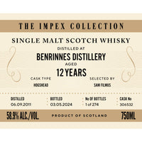 Buy The ImpEx Collection Benrinnes Distillery 12 Year Old Online -Craft City