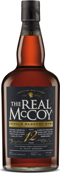 Buy The Real Mccoy Rum 12YR 80 750ML Online -Craft City