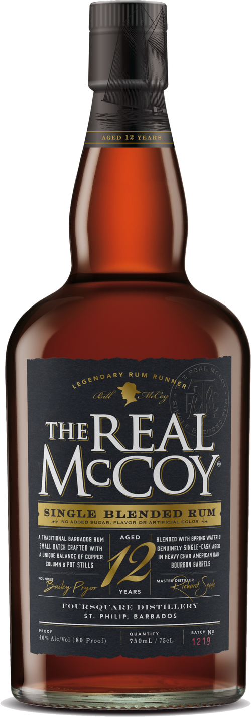 Buy The Real Mccoy Rum 12YR 80 750ML Online -Craft City
