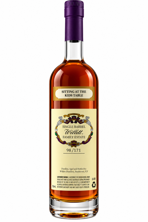 Willett Family Estate 7 Year Old Bourbon Whiskey #3090 'Sitting At The Kids Table'