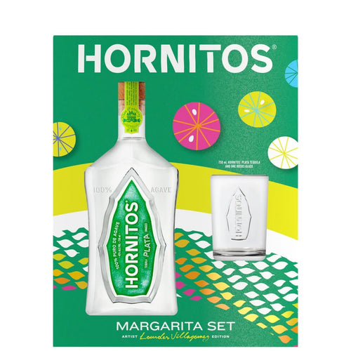 Hornitos Tequila Plata Gift Set with Glass