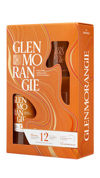 Glenmorangie Single Malt Scotch The Original 12 Yr 86 W/ Gift Box & 2 Glasses 750ML