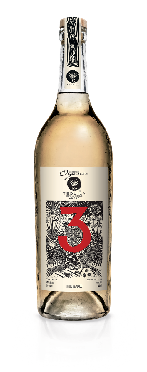 123 ORGANIC AÑEJO (TRES) - Organic Tequila