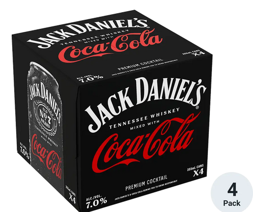 Buy Jack Daniels & Coca-Cola Canned Cocktail Online -Craft City
