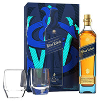 Buy Johnnie Walker Blue Label Blended Scotch Whisky With Two Crystal Glasses Online -Craft City