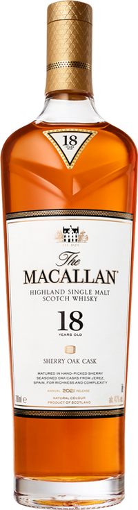 The Macallan 18 Year Old Sherry Oak Scotch Whisky 2019