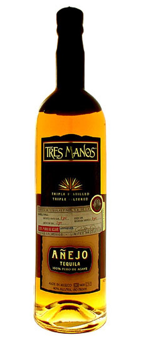 Buy Tres Manos Tequila 100% Anejo 3 Year Online