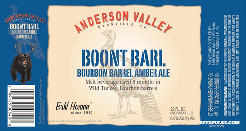 Anderson Valley Boont Barl 22oz