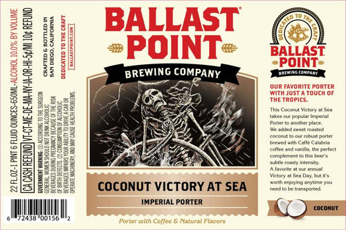 Ballast Point Coconut Victory At Sea 22oz