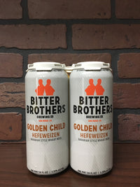 Bitter Brothers Golden Child Hefeweizen 4 pack cans