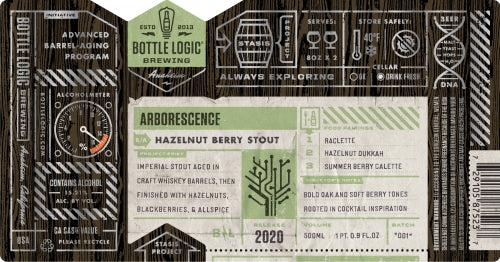 Buy Bottle Logic Arborescence Hazelnut Berry Stout Online -Craft City