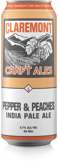Claremont Craft Ales Pepper & Peaches IPA 4 pack cans - Claremont Craft Ales