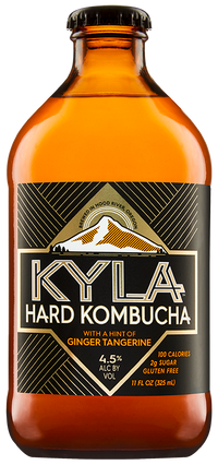 Kyla Hard Kombucha Ginger Tangetine 6 pack bottles