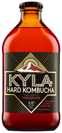 KYLA Hard Kombucha Hibiscus Lime 6 pack bottles