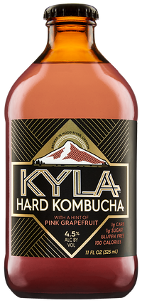 Kyla Hard Kombucha Pink Grapefruit 6 pack bottles