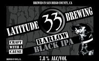 Latitude 33 Barlow Black IPA 22oz