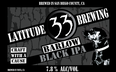 Latitude 33 Barlow Black IPA 22oz