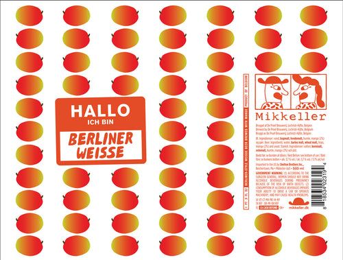 Mikkeller Hallo Ich Bin Berliner Weisse Mango 16oz can