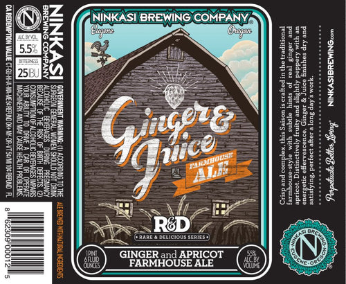 Ninkasi Ginger & Juice Farmhouse Ale 22oz