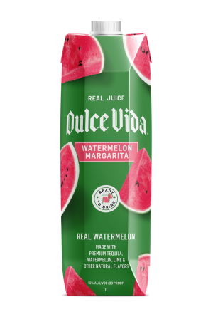 Dulce Vida Sparkling Watermelon Margarita Cocktail 1L