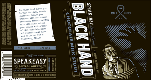Speakeasy Black Hand Chocolate Milk Stout 22oz