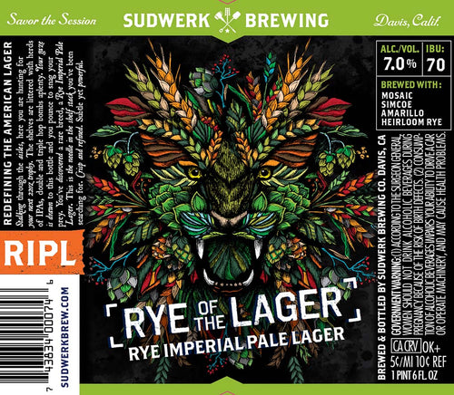 Sudwerk Rye of The Lager 22oz