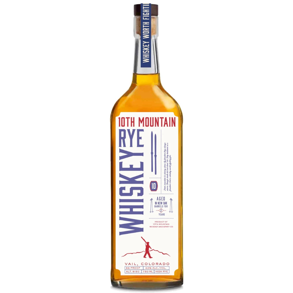 Buy 10th Mountain Rye Whiskey Online -Craft City