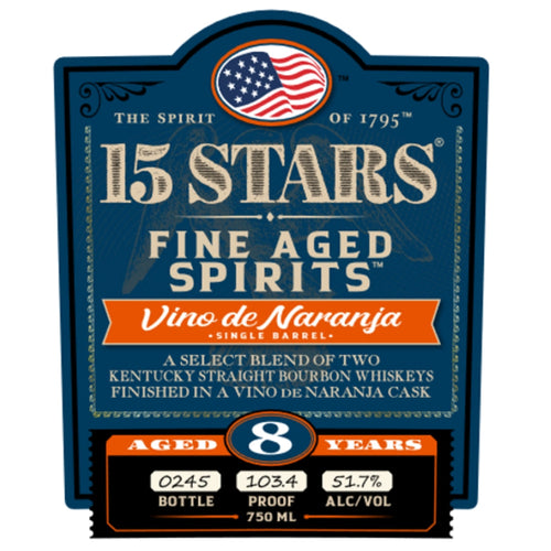 Buy 15 Stars Vino de Naranja Finished Blended Bourbon Online -Craft City