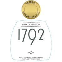 Buy 1792 Small Batch Bourbon Sazerac Barrel Select Online -Craft City