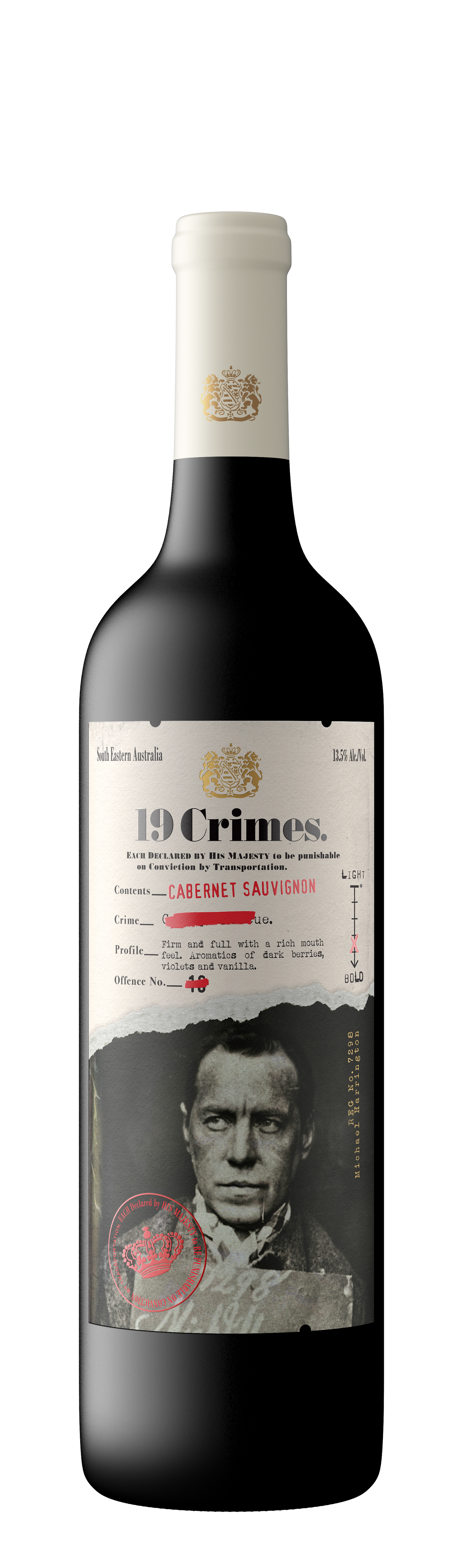 Buy 19 Crimes Cabernet Sauvignon 750ML Online -Craft City