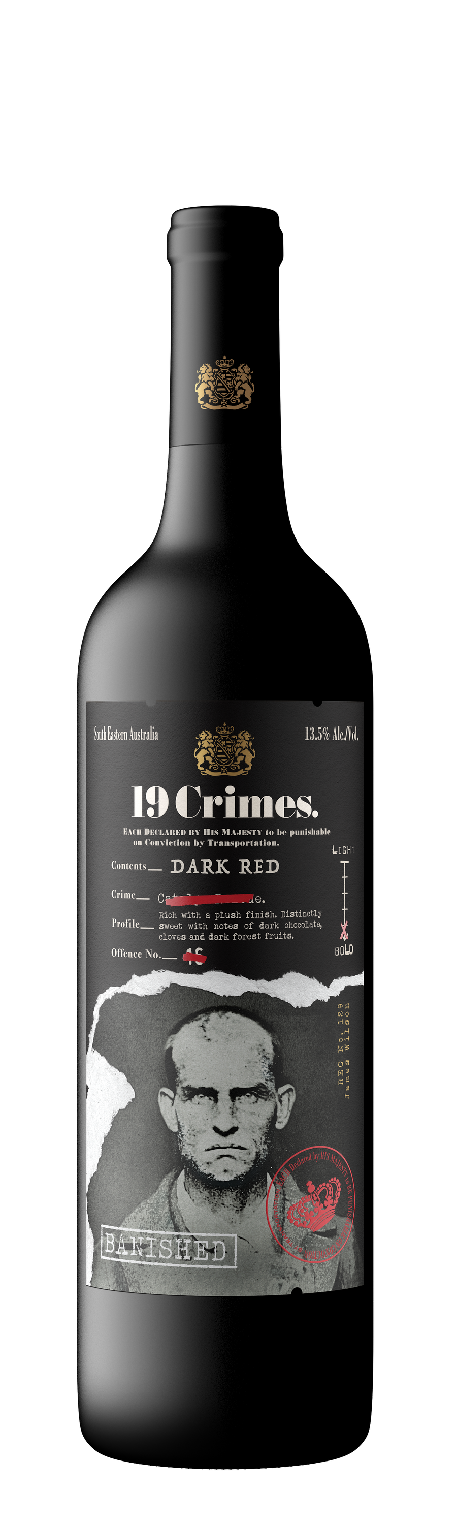 Buy 19 Crimes The Banished 750ML Online -Craft City
