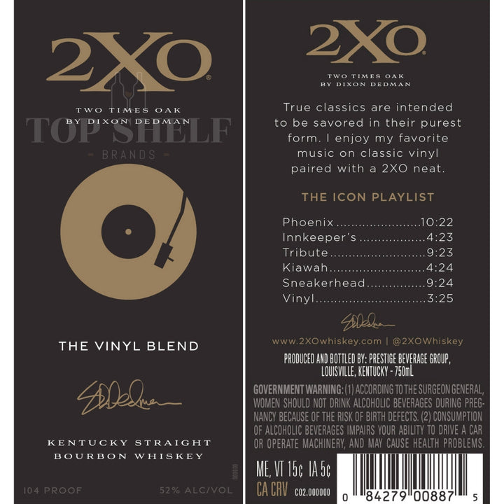 Buy 2XO The Vinyl Blend Kentucky Straight Bourbon Online -Craft City