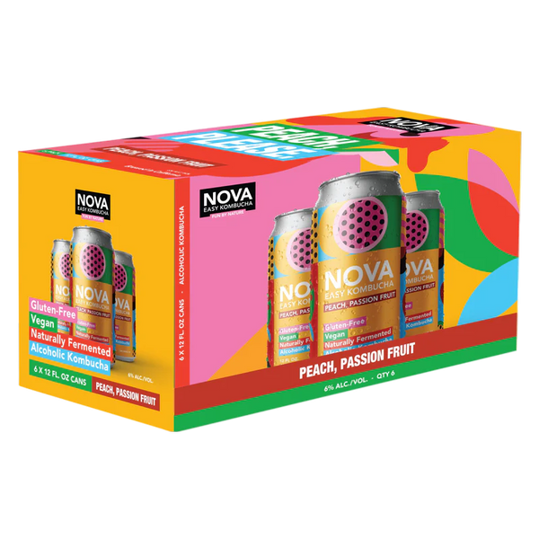 Nova Kombucha PEACH, PASSION FRUIT – Craft City