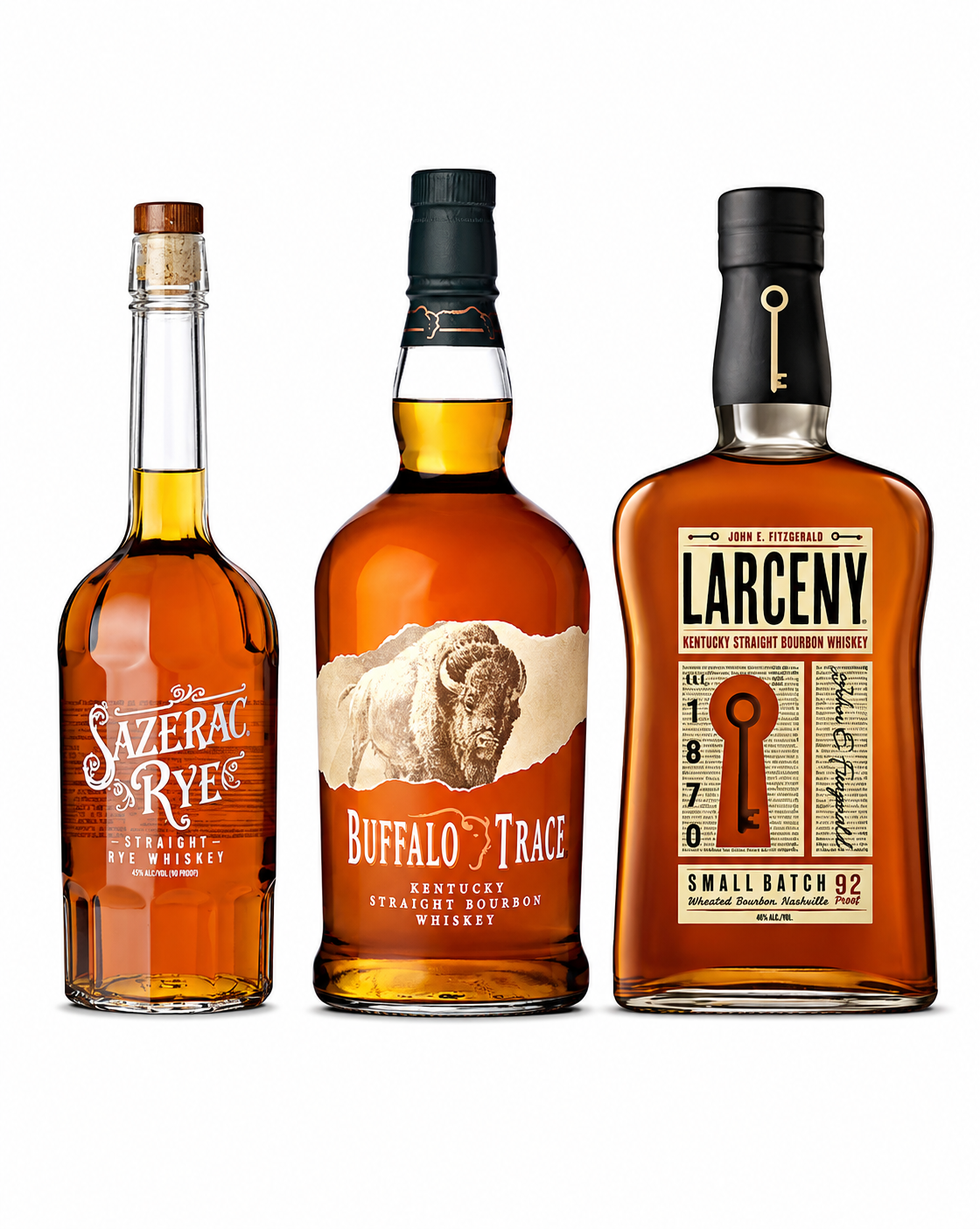 Sazerac Rye & Buffalo Trace & Larceny 3pk Bourbon Bundle