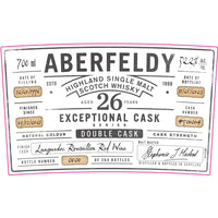 Buy Aberfeldy 26 Year Old Exceptional Cask Series Online -Craft City