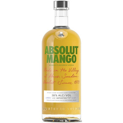 Buy Absolut Mango Flavored Vodka 76 1L Online -Craft City