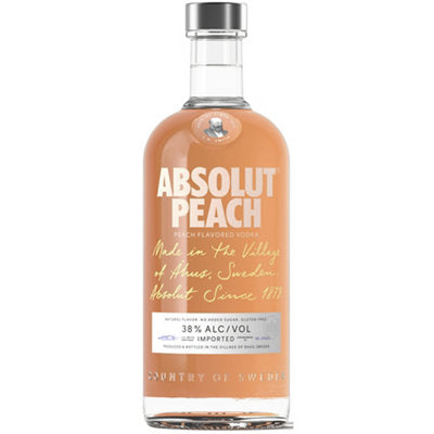 Buy Absolut Peach Flavored Vodka 76 750ML Online -Craft City