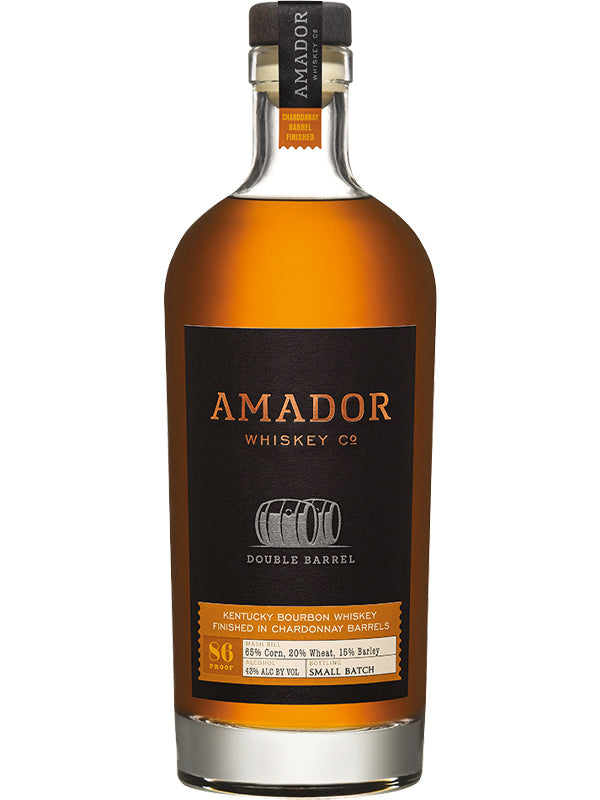 Amador Whiskey Co. Bourbon Double Barrel Chardonnay Barrel Finished 86 750ML