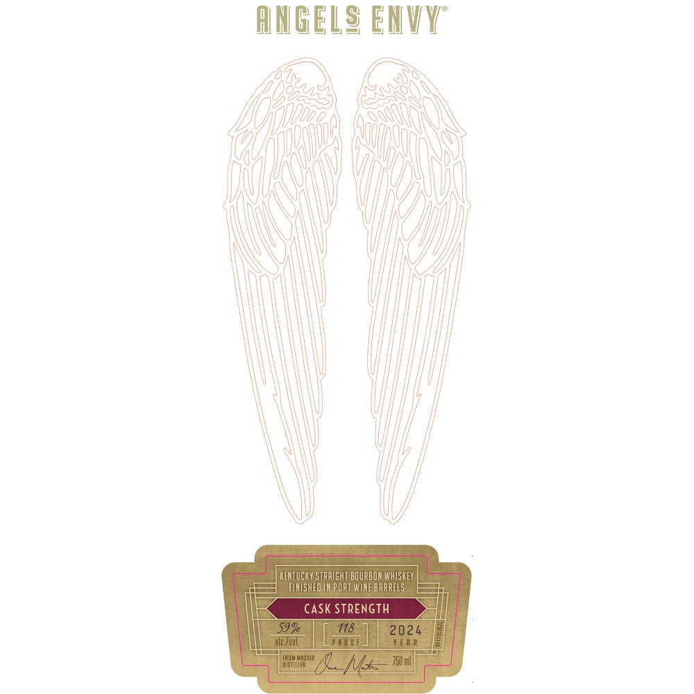 Buy Angel's Envy Cask Strength Bourbon Finished in Port Barrels 2024 Online -Craft City