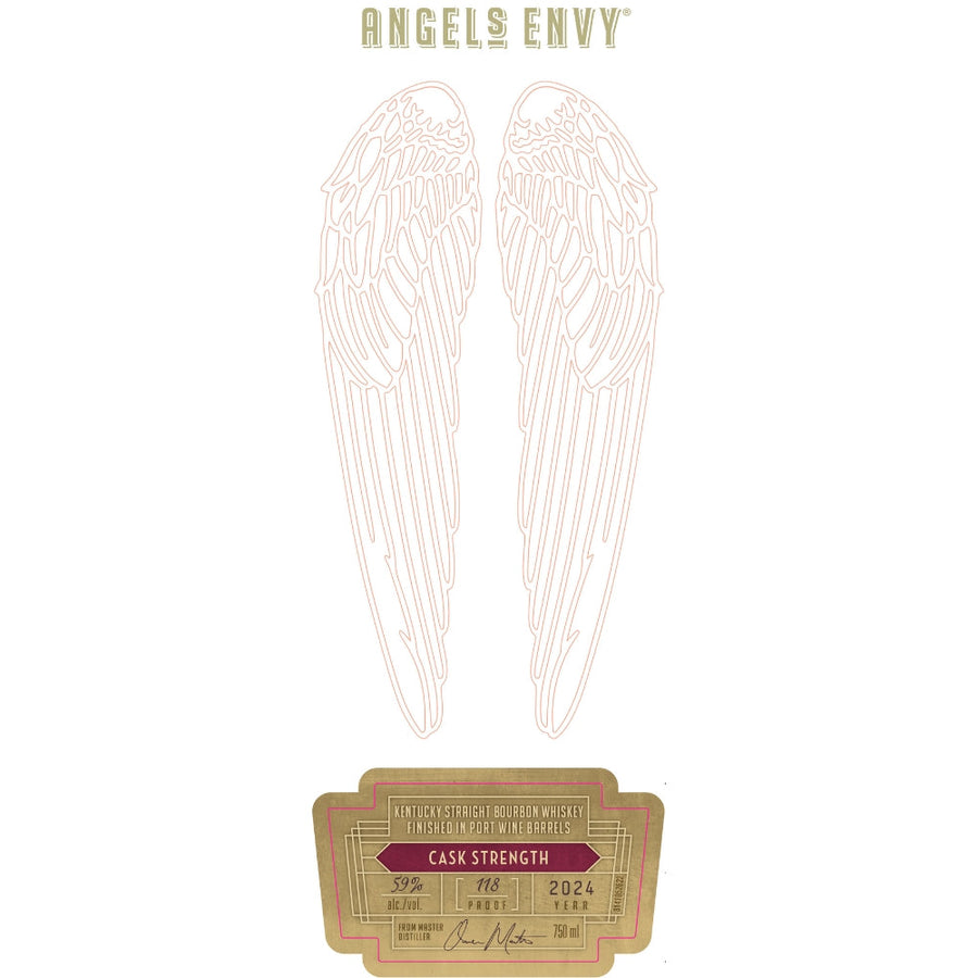 Buy Angel's Envy Cask Strength Bourbon Finished in Port Barrels 2024 Online -Craft City