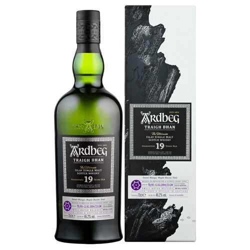 Ardbeg Single Malt Scotch Traigh Bhan 19 Yr 92.4 W/ 2023 Edition Gift Box 750ML