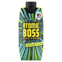 Buy Atomic Boss Hard Punch Tropical Fusion Wine Based Cocktail 500ML Online -Craft City