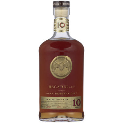 Buy Bacardi Aged Rum Extra Rare Gold Gran Reserva Diez 10 Yr 80 750ML Online -Craft City