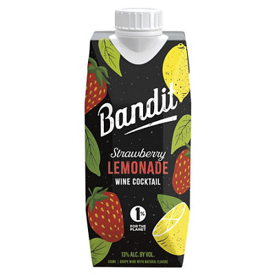 Buy Bandit Strawberry Lemonade Wine Based Cocktail 500ML Online -Craft City