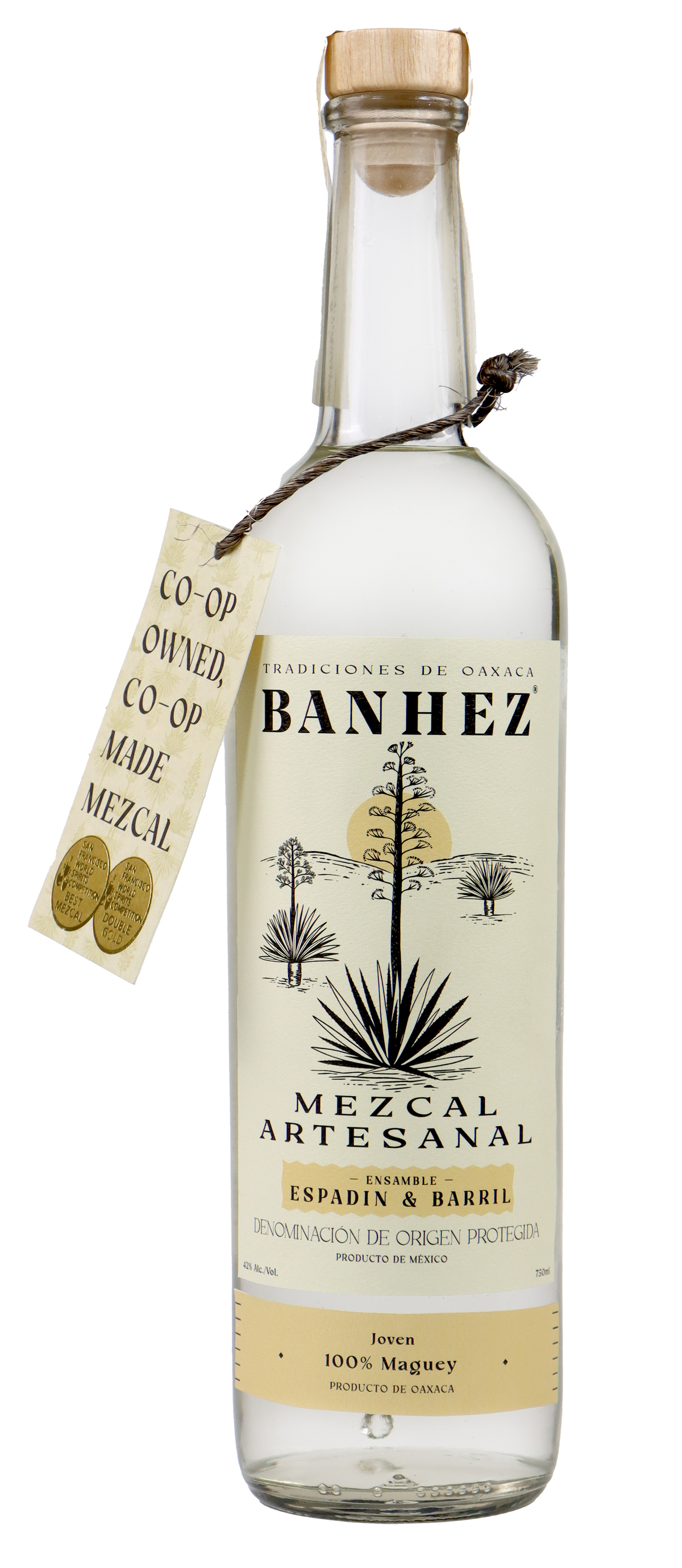 Buy Banhez Mezcal Joven Espadin/bar 750ML Online -Craft City