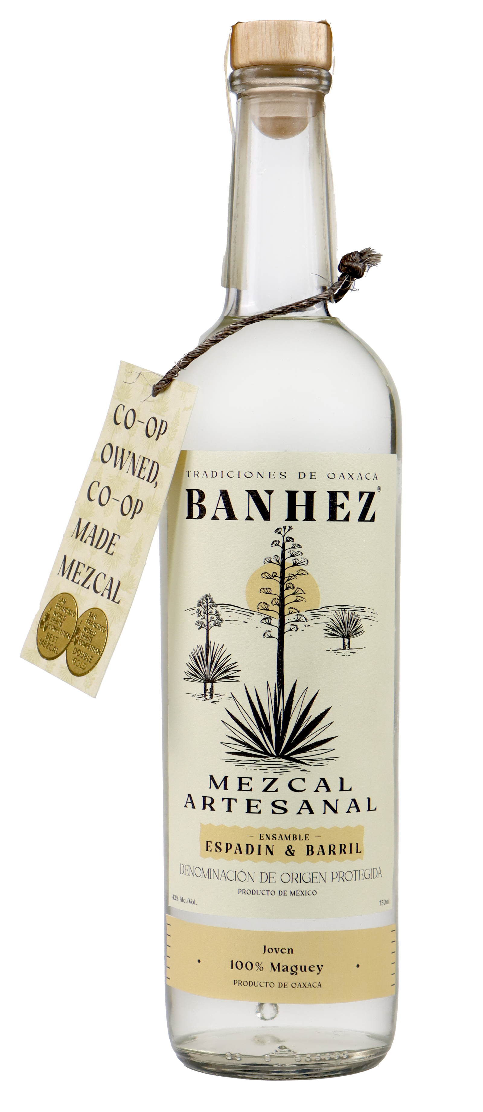 Buy Banhez Mezcal Joven Espadin/bar 750ML Online -Craft City