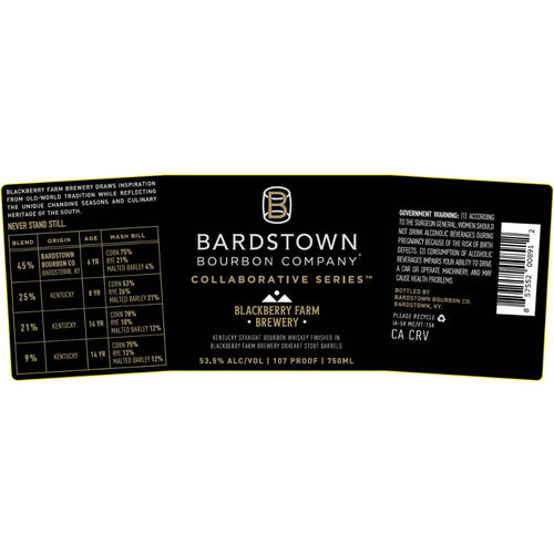 Buy Bardstown Bourbon Collaborative Series Blackberry Farm Brewery Online -Craft City