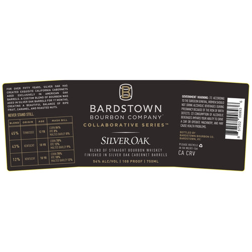 Buy Bardstown Bourbon Collaborative Series Silver Oak Online -Craft City